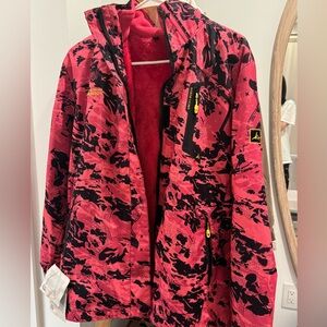 two layers ski jacket